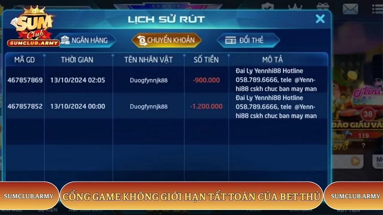 Cổng game Sumclub không giới hạn tất toán của bet thủ Cổng game Sumclub không giới hạn tất toán của bet thủ