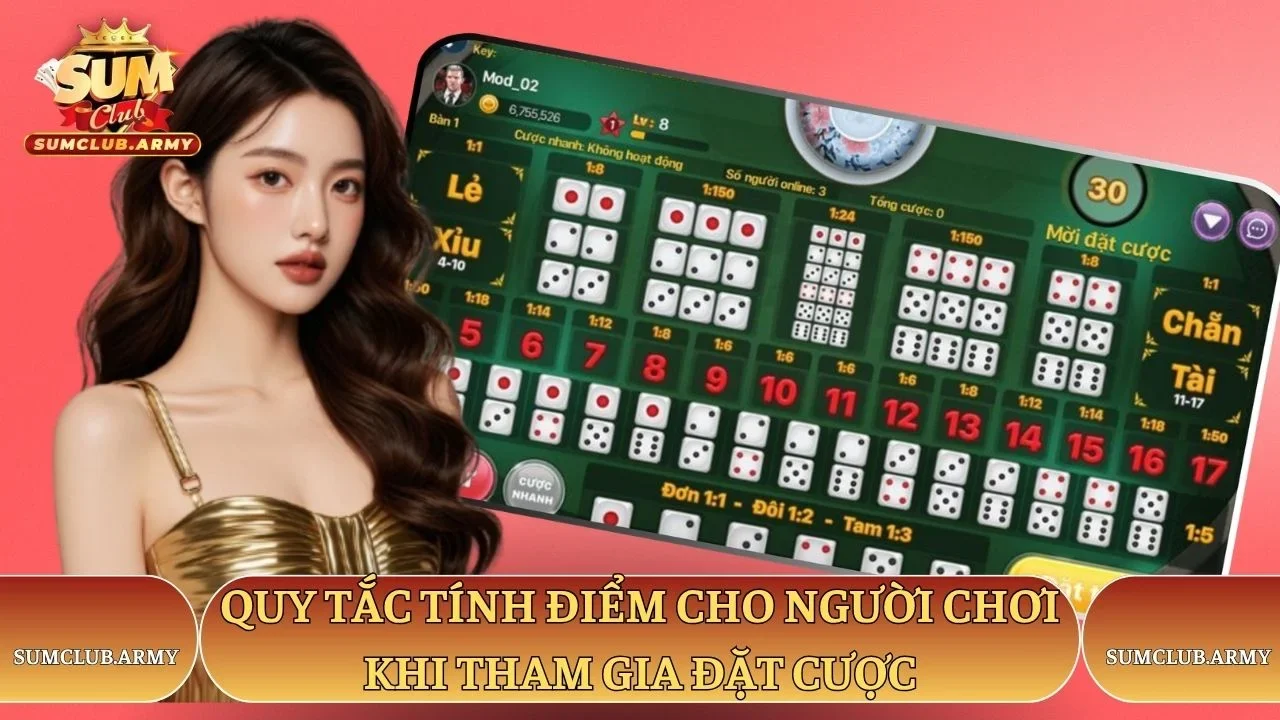 Quy tắc tính điểm cho người chơi Sumclub khi tham gia đặt cược Quy tắc tính điểm cho người chơi Sumclub khi tham gia đặt cược
